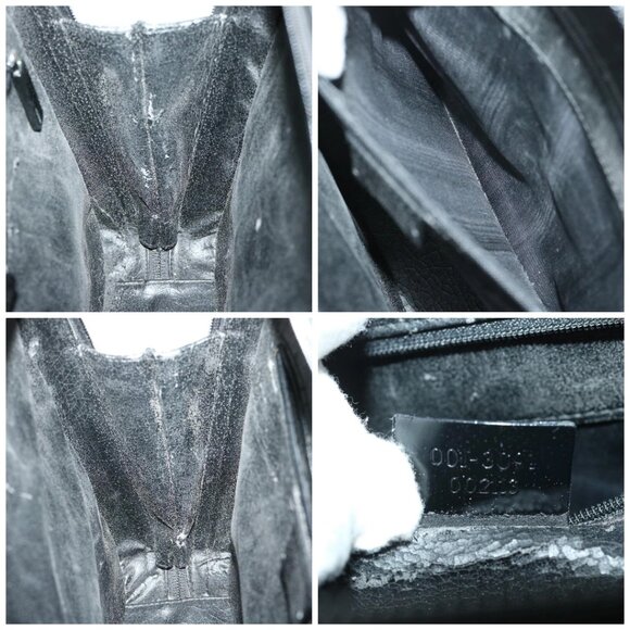 GUCCI Hand Bag Leather Black 001 3091 002113 Auth - Picture 15 of 16